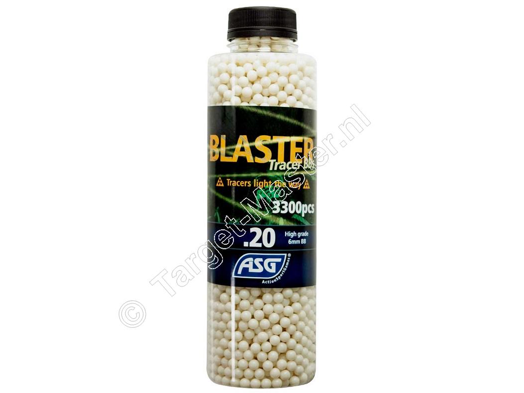 ASG Blaster Green Tracer Airsoft BB 6mm 0.20 gram bottle of 3300